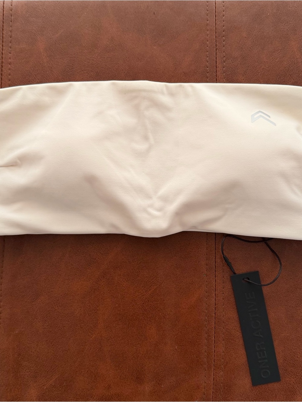 Oner active Brand New NWT Micro Bandeau Bralette in Marshmallow White